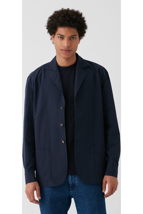 Homeware doppiaa Aabigail Unlined Blue Shirt-jacket