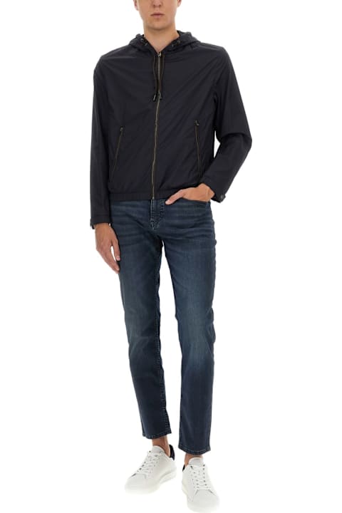 Hugo Boss Coats & Jackets for Men Hugo Boss "l-calfo1" Jacket With Hood And Zipper