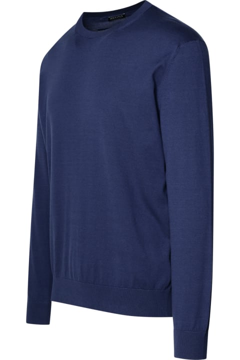 Zegna Fleeces & Tracksuits for Men Zegna Blue Cotton Sweater