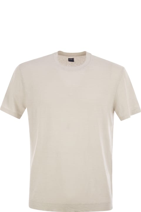 Fedeli Stretch Linen Short-sleeved T-shirt | italist, ALWAYS
