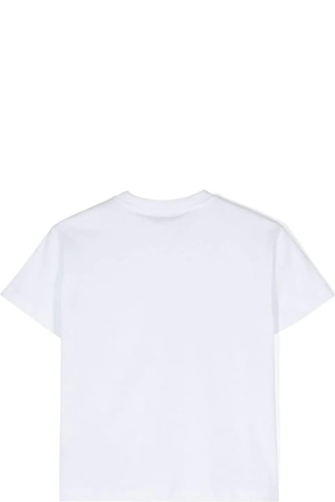 Dondup for Kids Dondup White T-shirt With Pocket And Logo