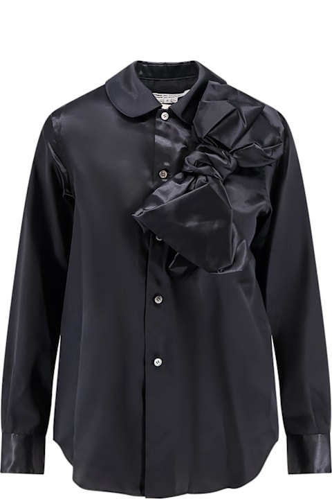 Homeware Comme des Garçons Play Satin Shirt With Maxi Bow