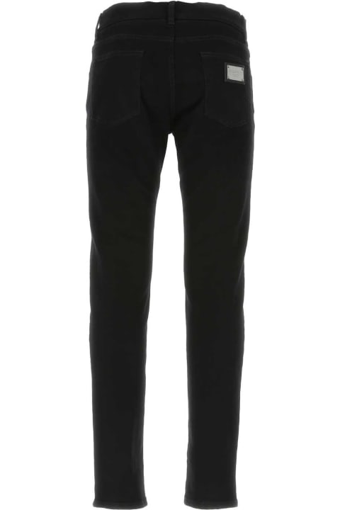 Dolce & Gabbana Clothing for Men Dolce & Gabbana Black Stretch Denim Jeans