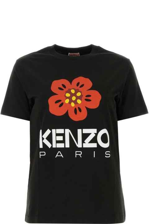 Kenzo Women Kenzo Black Cotton T-shirt