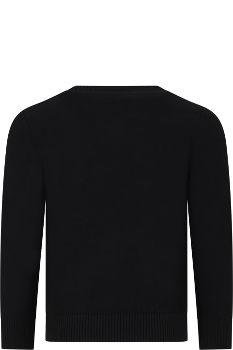 Calvin Klein Sweaters & Sweatshirts for Boys Calvin Klein Black Sweater For Boy With Logo