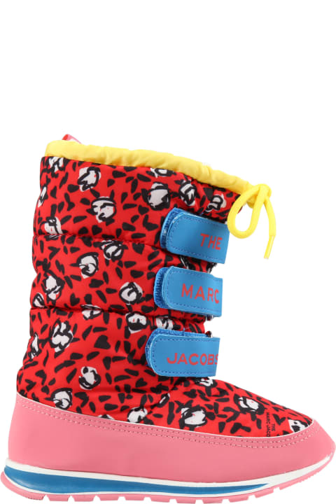 Marc Jacobs أحذية لـ بنات Marc Jacobs Red Snow Boots For Girl