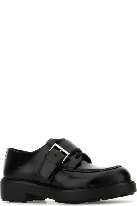 Homeware Prada Black Leather Lace-up Shoes