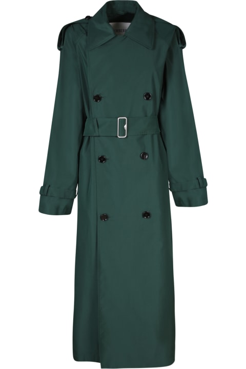 Clothing for Women Burberry Oversize Green Trench