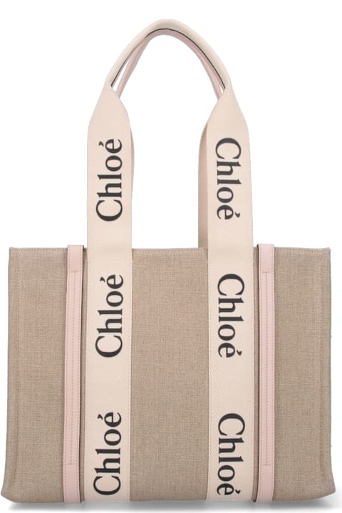 Chloé Bags for Women Chloé "woody" Medium Tote Bag