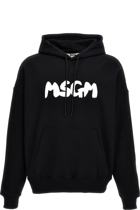 MSGM Fleeces & Tracksuits for Women MSGM 'logo Brush' Hoodie