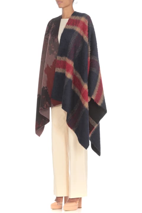 Virgin Wool And Cashmere Cape