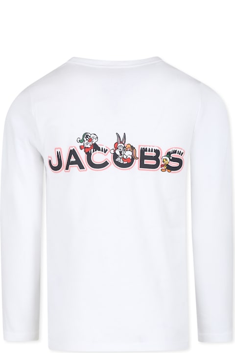 Homeware Marc Jacobs White T-shirt For Girl With Looney Tunes Printed