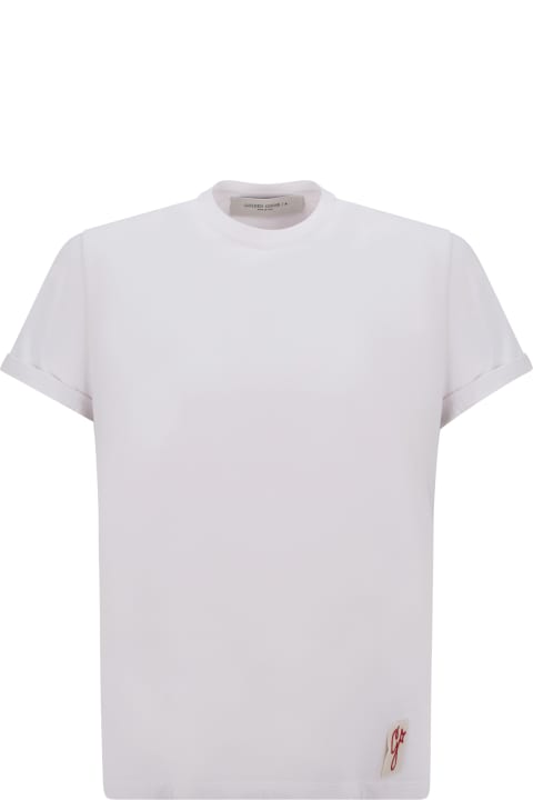 Topwear for Men Golden Goose Cotton T-shirt With Stamp Detail
