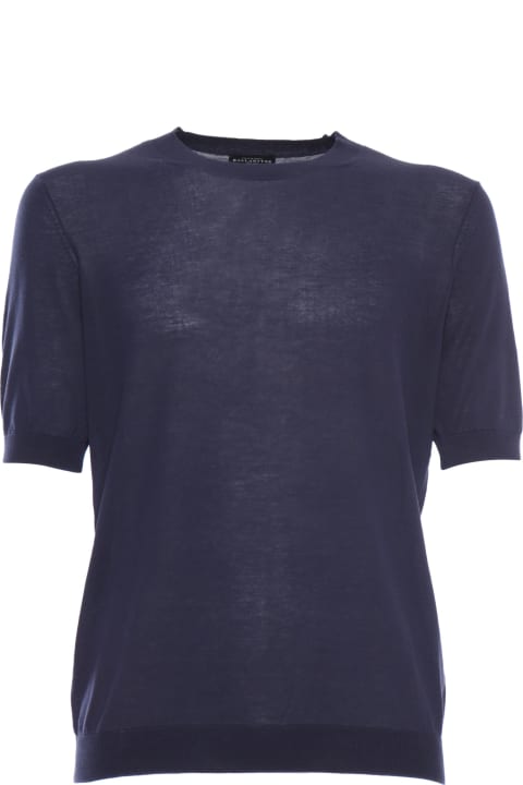 Ballantyne for Men Ballantyne Blue Knit T-shirt
