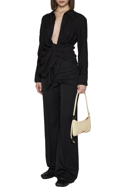 ملابس علوية لـ السيدات Jacquemus Bahlia Tie-up Detailed Blouse