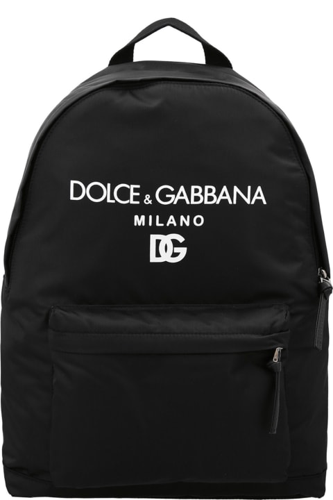 Dolce & Gabbana Kids Dolce & Gabbana Logo Nylon Backpack