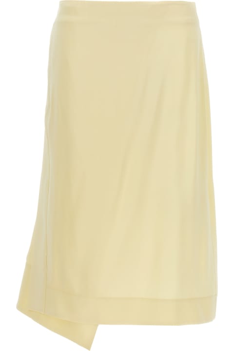 Homeware Jil Sander Satin Skirt With Side Slit