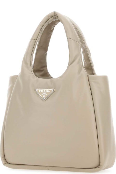 Prada Totes for Women Prada Sand Nappa Leather Handbag