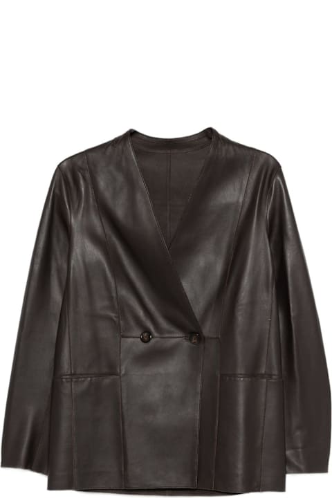 Homeware Emporio Armani Leather Blazer Jacket