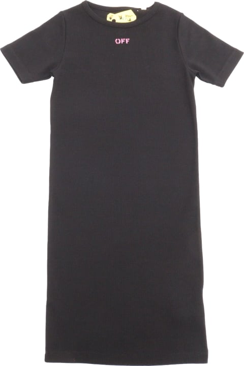 Dresses for Girls Off-White Black Maxi T-shirt