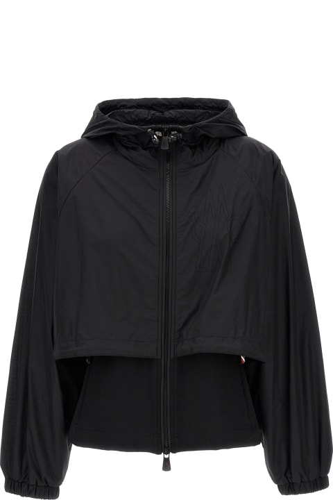 Coats & Jackets for Women Moncler Grenoble Overshirt Insert Hoodie