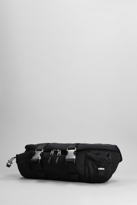 メンズ Ami Alexandre Mattiussiのトラベルバッグ Ami Alexandre Mattiussi Waist Bag In Black Nylon