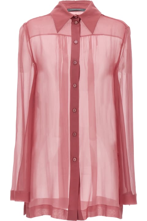ウィメンズ Alberta Ferrettiのトップス Alberta Ferretti Sheer Silk Shirt