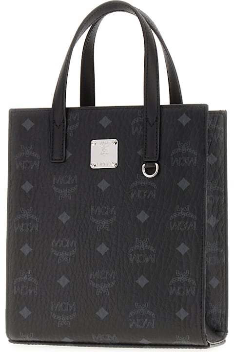 حقائب لـ القسم الرجالي MCM Printed Synthetic Leather Medium Aren Handbag
