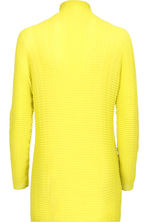 Yellow Pleated T-shirt