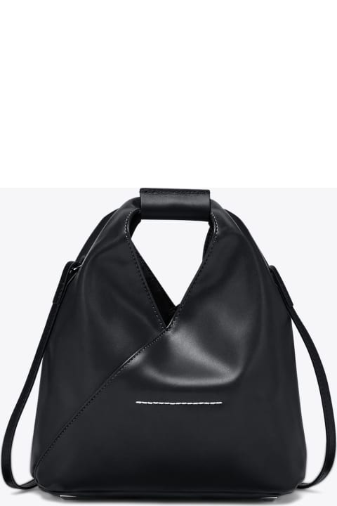 ウィメンズ MM6 Maison Margielaのバッグ MM6 Maison Margiela Borsa Mano Black syntethic leather Japanese bag with shoulder strap