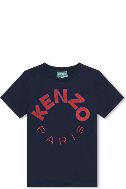 Kenzo Kids T-Shirts & Polo Shirts for Boys Kenzo Kids Kenzo Kids T-shirts And Polos Blue