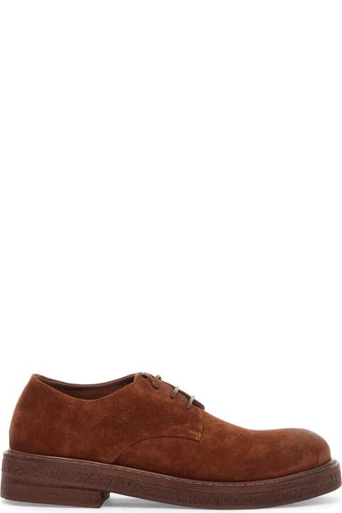 Marsell Laced Shoes for Women Marsell Suede Leather Lace-up Derby Shoes With