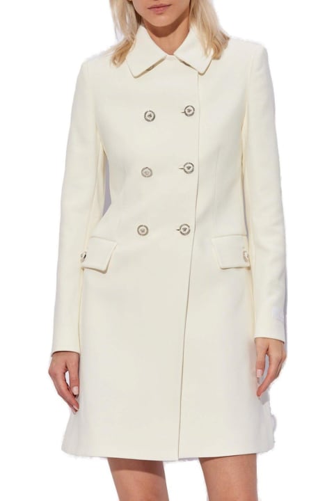 Versace Coats & Jackets for Women Versace Double-breasted Coat