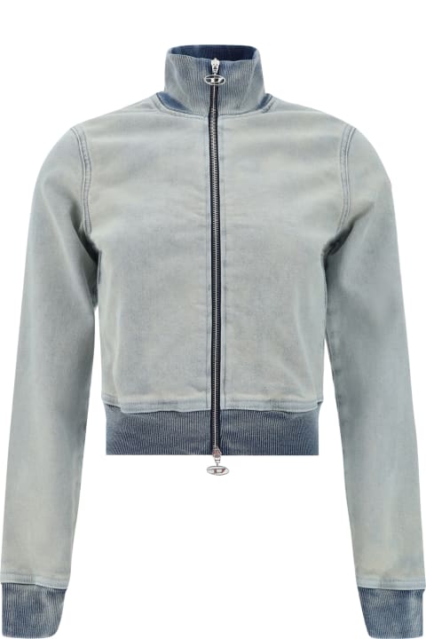 Diesel Coats & Jackets for Women Diesel Denim Sweatshirt