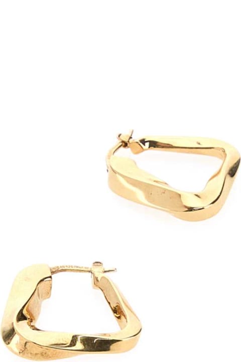 Bottega Veneta Jewelry for Women Bottega Veneta Gold Metal Earrings