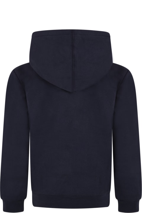 أدوات منزلية Levi's Blue Sweatshirt For Kids With White Logo