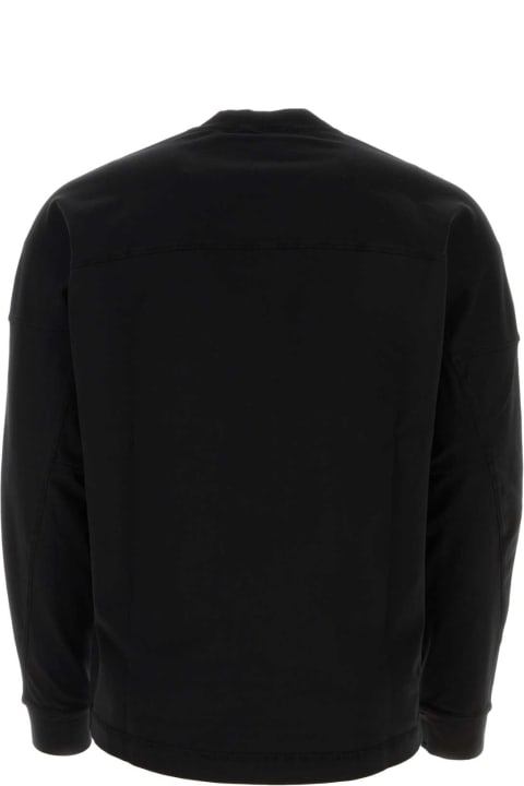 Stone Island Clothing for Men Stone Island Black Stretch Cotton Sweatshirt