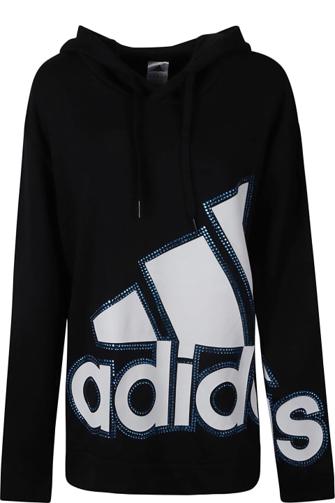 ウィメンズ Adidasのフリース＆ラウンジウェア Adidas Logo Embellished Hoodie