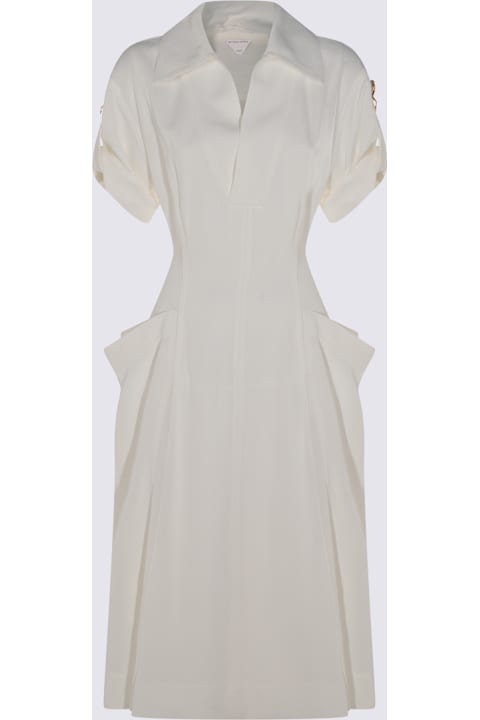 Bottega Veneta for Women Bottega Veneta White Viscose Mini Dress