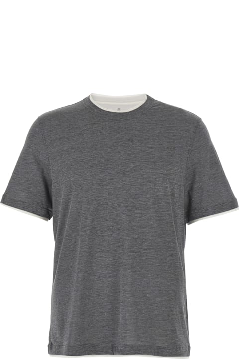Quiet Luxury for Men Brunello Cucinelli Layered T-shirt
