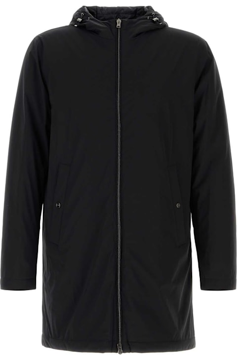 Homeware Herno Black Stretch Nylon Parka