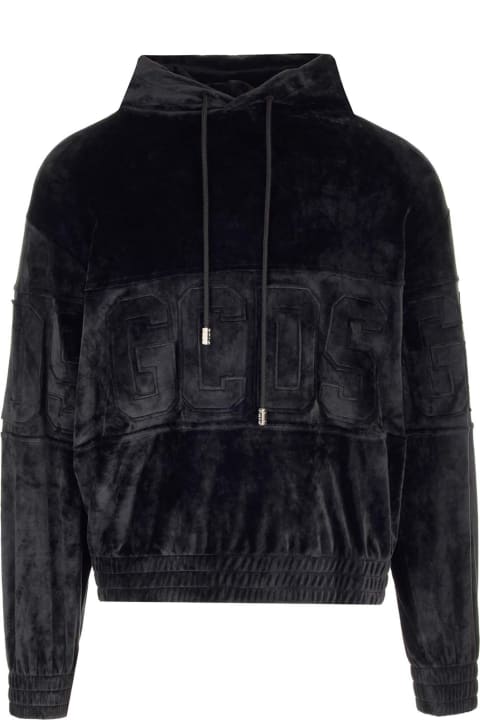 Coats & Jackets for Men GCDS Velvet Hoodie