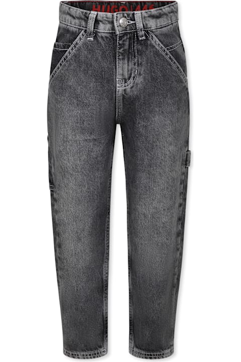 Homeware Hugo Boss Grey Jeans For Boy With Logo