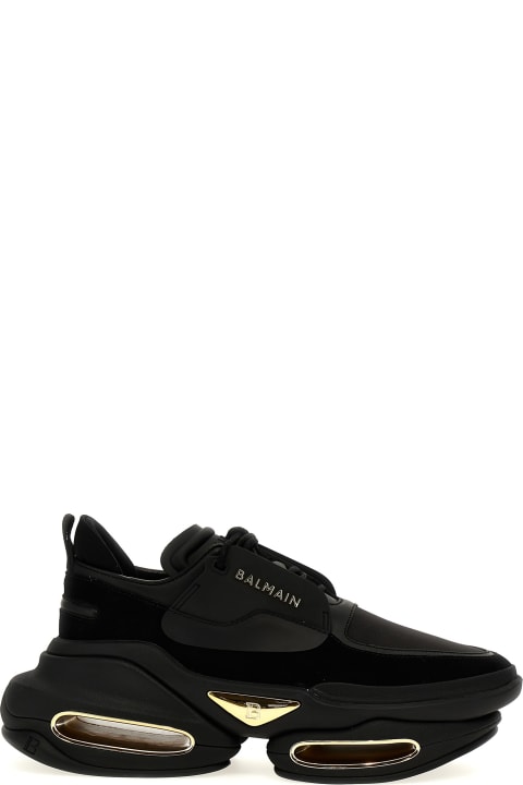 Balmain for Men Balmain B-bold Low-top Leather And Suede Sneakers