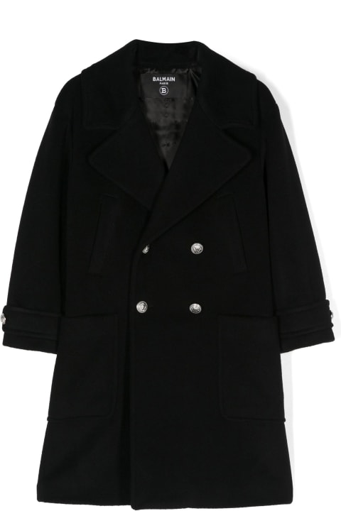 Balmain for Kids Balmain Balmain Coats Black