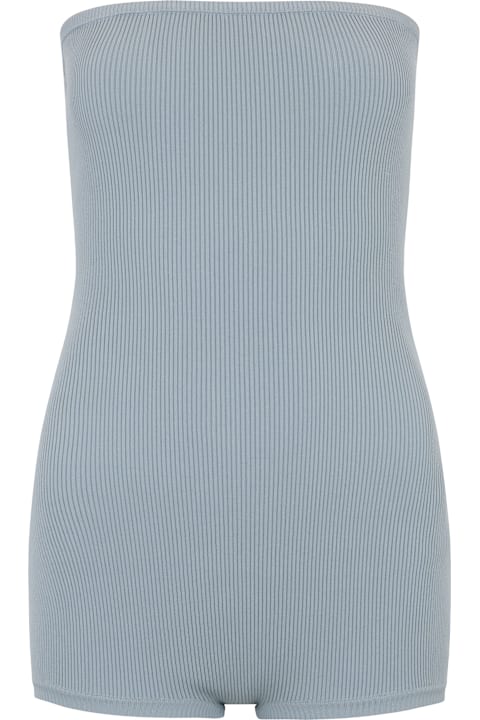 Fashion for Men RED Valentino Short Jumpsuit Without Straps In Blue, Casual And Versatile.