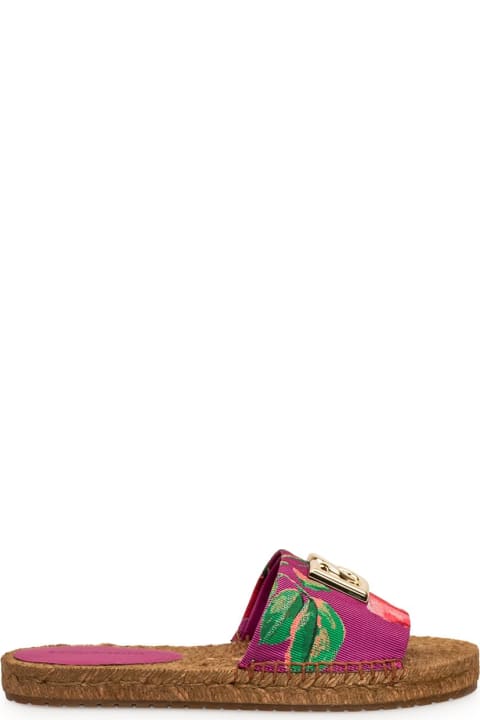 Sandals for Women Dolce & Gabbana Espadrille With Flowers
