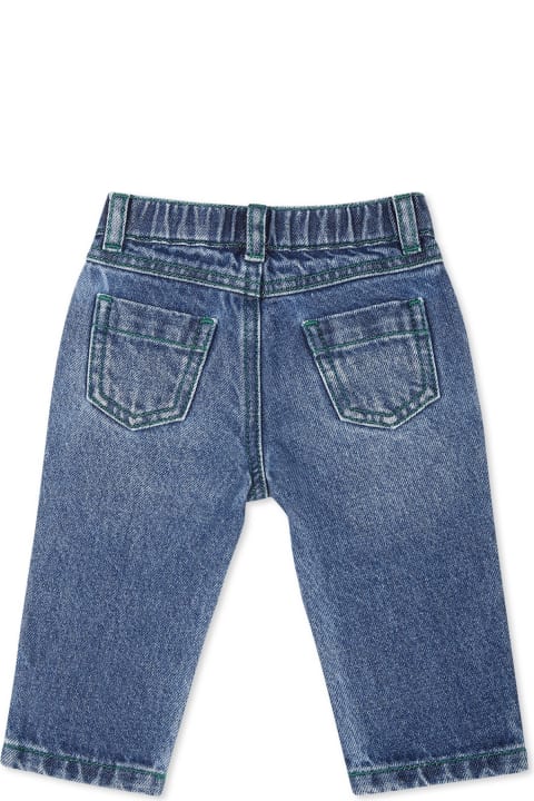 Moschino Bottoms for Baby Boys Moschino Blue Jeans For Baby Boy With Logo