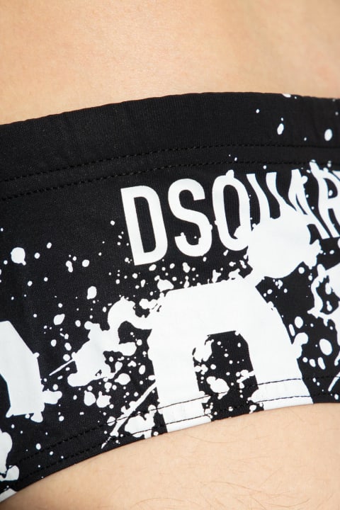 Dsquared2 Swimwear for Men Dsquared2 Swimming Briefs With Logo