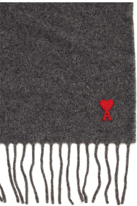 Ami Alexandre Mattiussi أوشحة لـ القسم الرجالي Ami Alexandre Mattiussi Wool Scarf